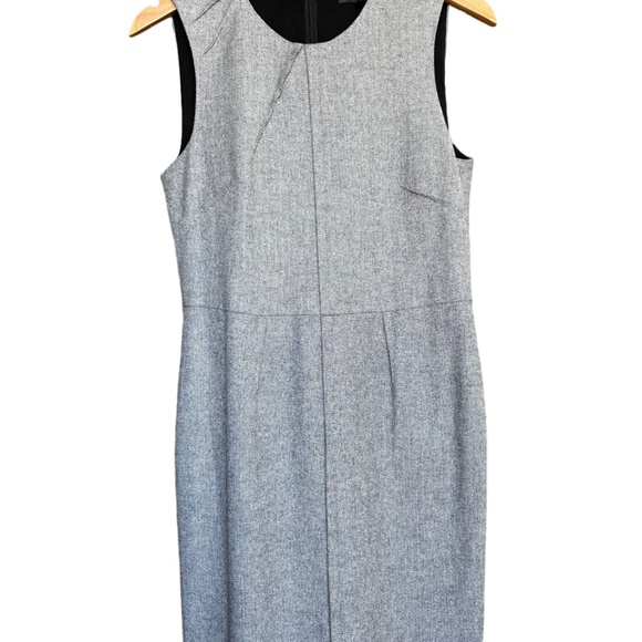 Banana Republic | Women's Pleat Neck Flannel Dress - Picture 2 of 15